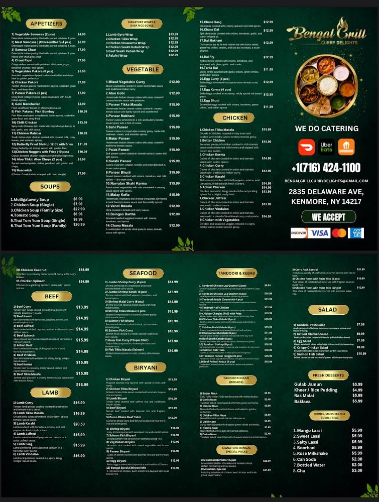 Bengal Grill Curry Delights Menu image 3
